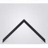 Walther Cornice in legno Malaga nero 10x10 cm Vetro antiriflesso