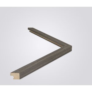 Walther cornice in legno grigio Saragozza 50x60 cm vetro antiriflesso