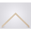 Walther cornice in legno Saragozza crema 25x60 cm vetro antiriflesso