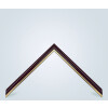 Walther cornice in legno Murcia rosso vetro trasparente 25x70 cm