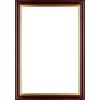 Walther Cornice in legno Murcia rosso vetro trasparente 50x50 cm