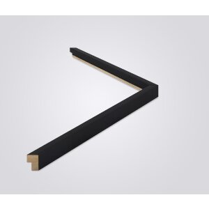 Walther cornice in legno Sevilla nero 45x60 cm vetro trasparente