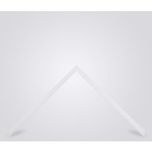 Walther Cornice in legno Valencia Vetro trasparente Bianco 13x13 cm