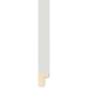 Walther Cornice in legno Valencia Vetro trasparente Bianco 50x65 cm