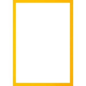 Walther cornice in legno Valencia vetro trasparente giallo 45x80 cm