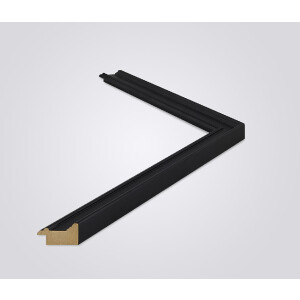 Walther cornice in legno Granada nero 25x50 cm vetro trasparente
