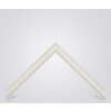 Walther Cornice in legno Granada bianco 25x80 cm vetro chiaro