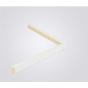 Walther cornice in legno Alicante bianco vetro trasparente 18x32 cm
