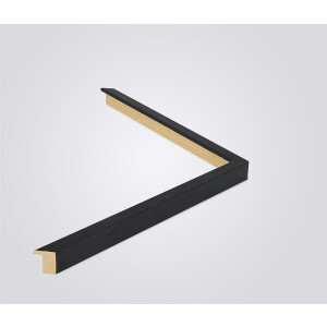 Walther cornice in legno Alicante nero vetro trasparente 40x50 cm