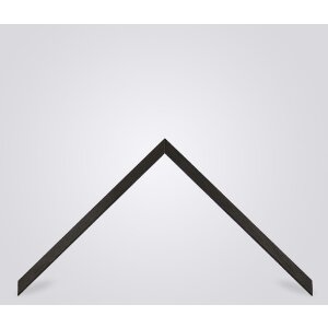 Walther Cornice in legno Alicante marrone scuro vetro trasparente 23x70 cm