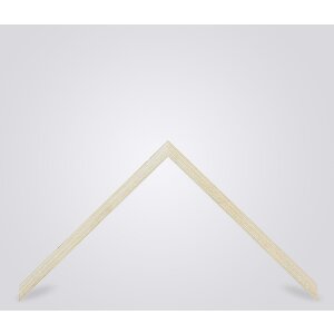 Walther Cornice in legno Alicante Crema Vetro Trasparente 25x70 cm