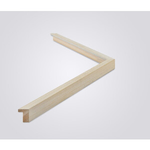 Walther cornice in legno Alicante crema vetro trasparente 35x100 cm