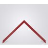 Walther cornice in legno Barcellona 30x30 cm rosso vetro trasparente