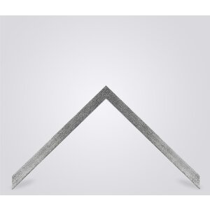 Walther cornice in legno Oviedo 70x70 cm argento vetro chiaro