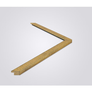 Walther Cornice in legno Oviedo 60x60 cm oro vetro trasparente