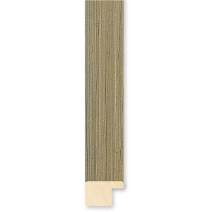 Walther Cornice in legno Oviedo 30,5x91,5 cm vetro trasparente champagne