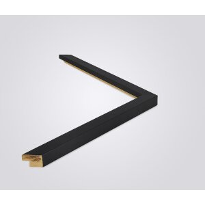Walther cornice in legno Tarassa 28x35 cm nero vetro...