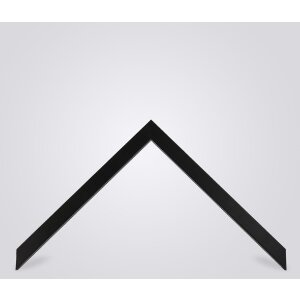 Walther cornice in legno Tarassa 35x100 cm nero vetro trasparente