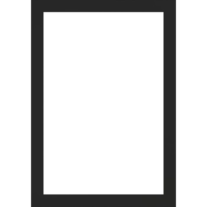 Walther cornice in legno Tarassa 40x40 cm nero vetro trasparente