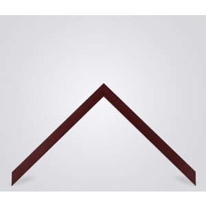 Walther cornice in legno Madrid 25x60 cm rosso vino vetro trasparente