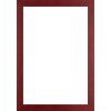 Walther cornice in legno Madrid 70x70 cm rosso vino vetro trasparente