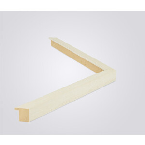 Telaio in legno Walther Madrid 27x48 cm crema bianco vetro trasparente