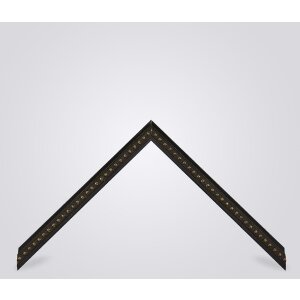 Walther Cornice barocca in legno Elks Black 18x32 cm Vetro trasparente