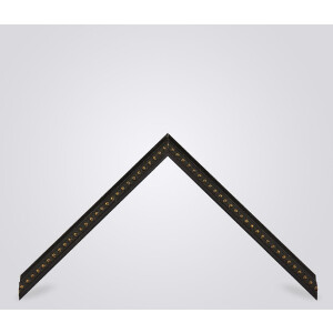 Walther cornice barocca in legno nero alce 50x100 cm vetro trasparente