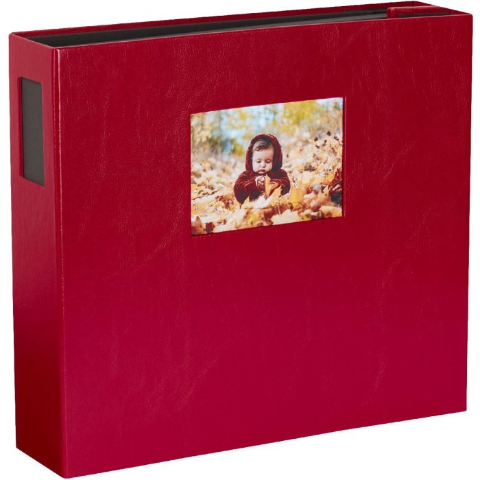 HNFD 1000 album fotografico LONA bordeaux 34,5x33 cm 168 pagine nere