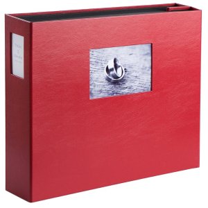 HNFD 1000 album fotografico LONA bordeaux 34,5x33 cm 168 pagine nere