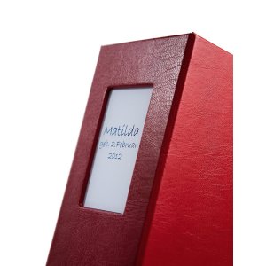 HNFD 1000 album fotografico LONA bordeaux 34,5x33 cm 168 pagine nere