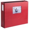 HNFD 1000 album fotografico LONA bordeaux 34,5x33 cm 168 pagine nere