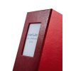 HNFD 1000 album fotografico LONA bordeaux 34,5x33 cm 168 pagine nere