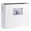 HNFD Maxi album fotografico LONA 1000 foto bianco 34,5x33 cm 168 pagine nere