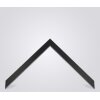 Walther cornice in legno Bilbao con bordo argentato 60x60 cm vetro nero trasparente