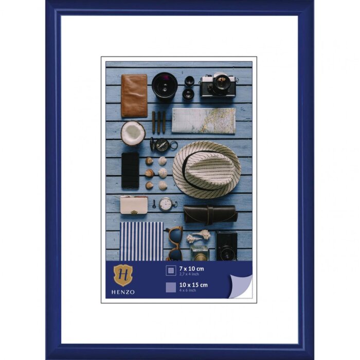 Cornice in plastica Napoli 10x15 cm blu