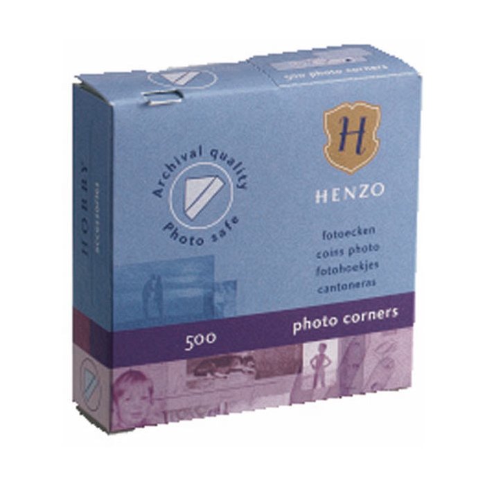 Angoli fotografici Henzo 500 pezzi trasparenti