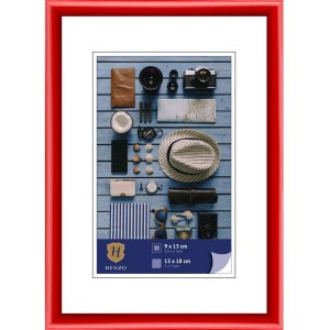 Henzo cornice in plastica Napoli 13x18 cm rosso
