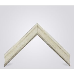Walther Cornice in legno Vigo 10,5x14,8 cm bianco con bordo argentato vetro trasparente