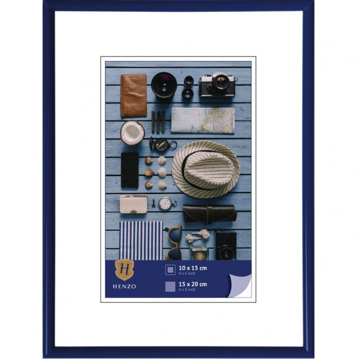 Cornice in plastica Napoli 15x20 cm blu