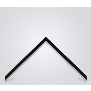 Walther cornice in legno Gijon nero 23x70 cm vetro trasparente
