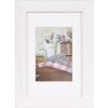 Henzo Cornice in legno Jardin White 10x15 cm con Passepartout 7x10 cm