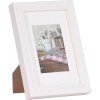 Henzo Cornice in legno Jardin White 10x15 cm con Passepartout 7x10 cm