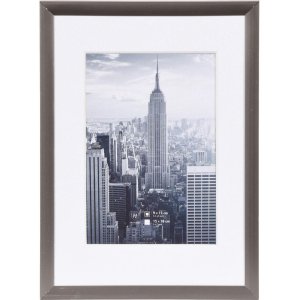 Cornice Manhattan in alluminio 13x18 cm in grigio