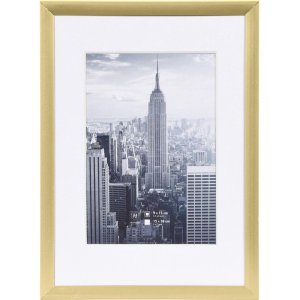 Cornice Henzo in alluminio Manhattan oro 13x18 cm con...