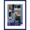 Cornice in plastica Napoli 18x24 cm blu