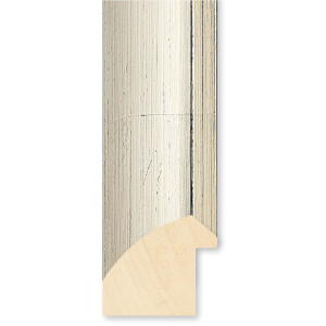 Walther Cornice in legno Almeria argento 70x100 cm vetro trasparente