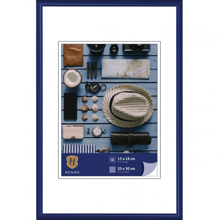 Henzo Cornice di plastica Napoli 20x30 cm blu