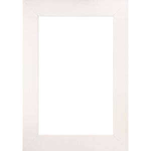 Walther cornice in legno Getafe bianco 13x13 cm vetro trasparente