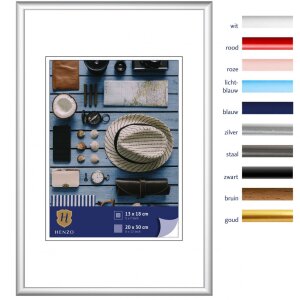Cornice in plastica Napoli 20x30 cm argento